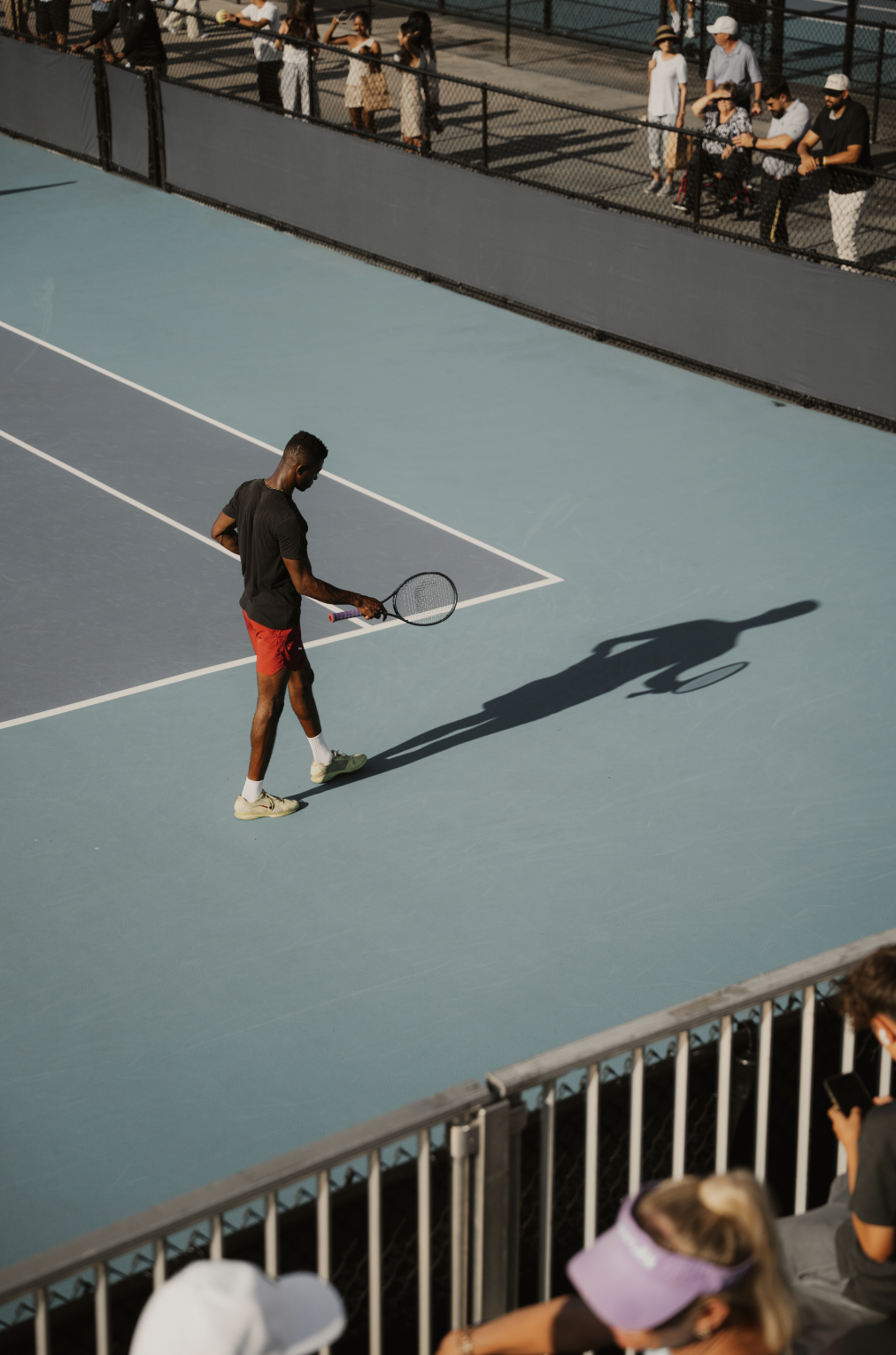 Sibi Soumahoro on court, focused before the return
